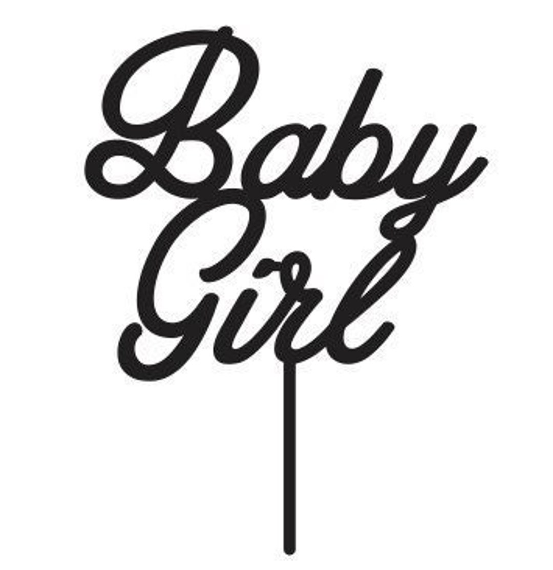 Baby Girl Cake Topper SVG PDF FILE Vector, Cut File, Laser