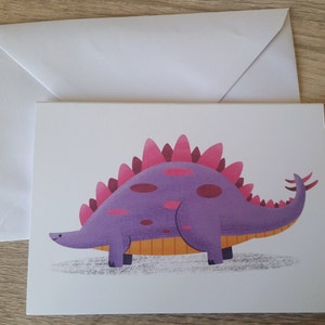 Stegosaurus A6 Card