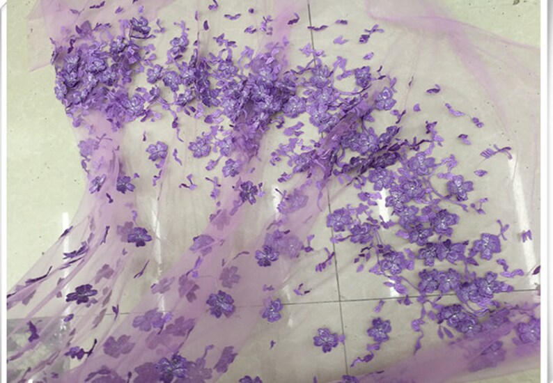 3D Lake Pink Rosette Chiffon Fabric Roses Fabric 51.18 Inches Etsy