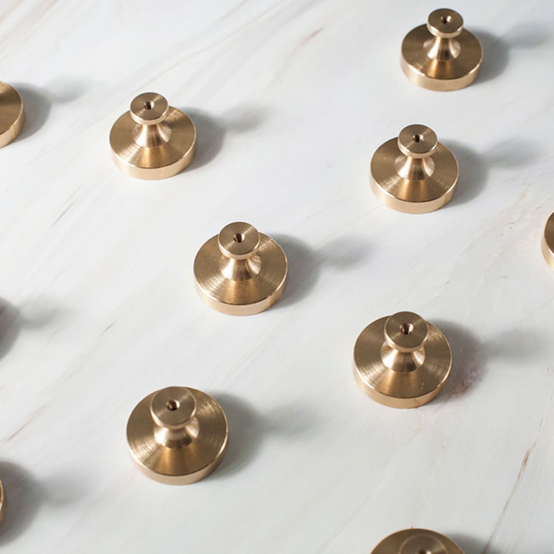 Brass Knob Midcentury Modern Knob Knob CAB007 Etsy