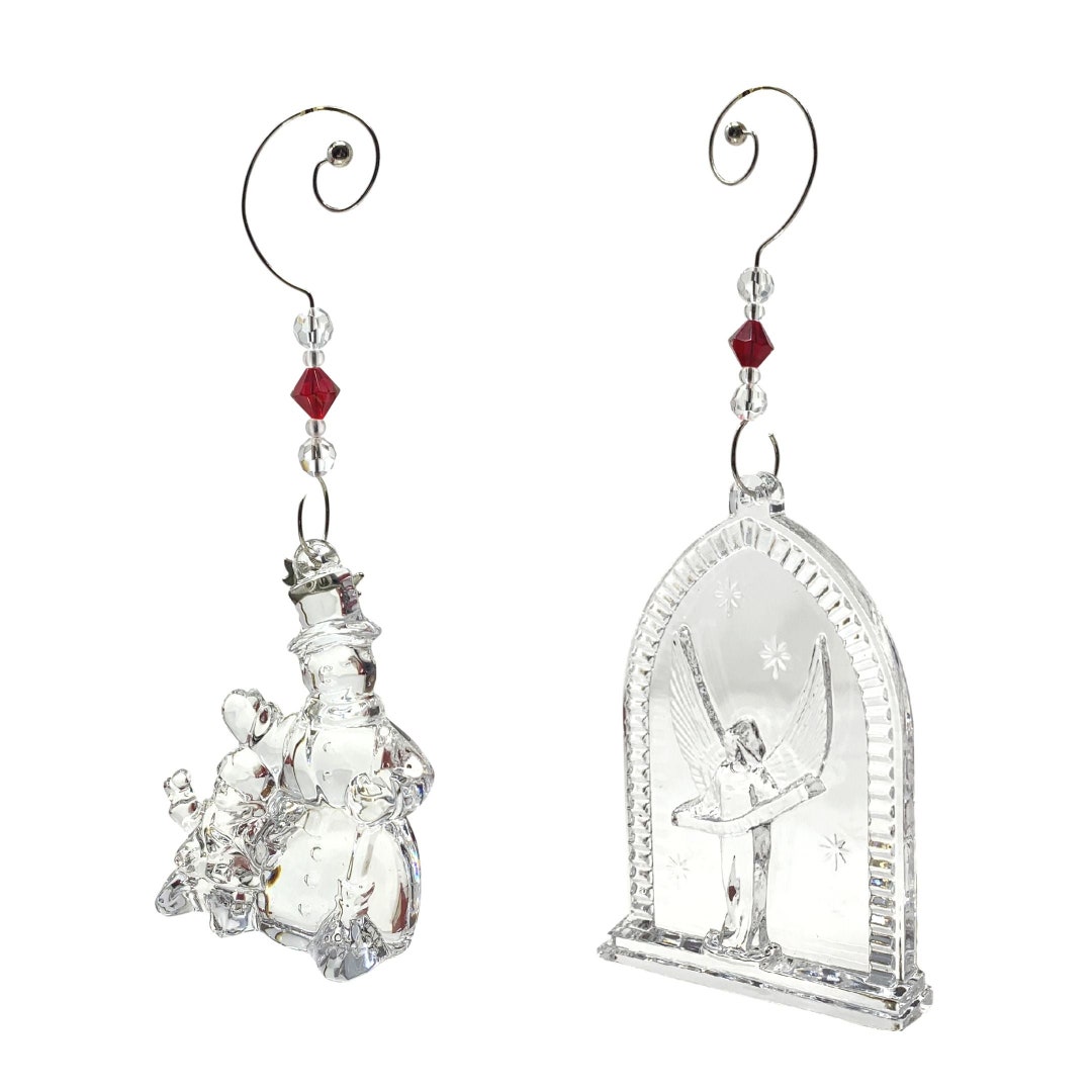 Pair of Waterford Crystal Christmas Ornaments Etsy