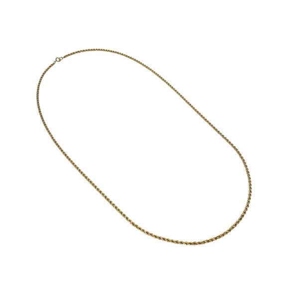 Vintage 30” 12K Gold Filled 3mm Rope Necklace - image 2