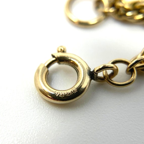 Vintage 30” 12K Gold Filled 3mm Rope Necklace - image 4