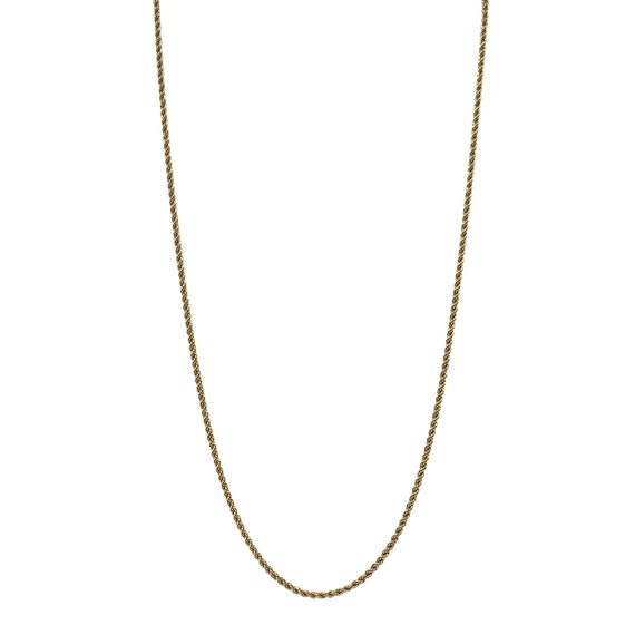 Vintage 30” 12K Gold Filled 3mm Rope Necklace - image 1