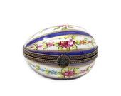 Limoges Hand Painted Egg Box