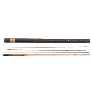 antique split bamboo fly fishing rod Kabuto Vintage 9ft Split Bamboo Fly