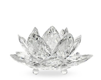 Swarovski Crystal Lotus Candleholder (Large)