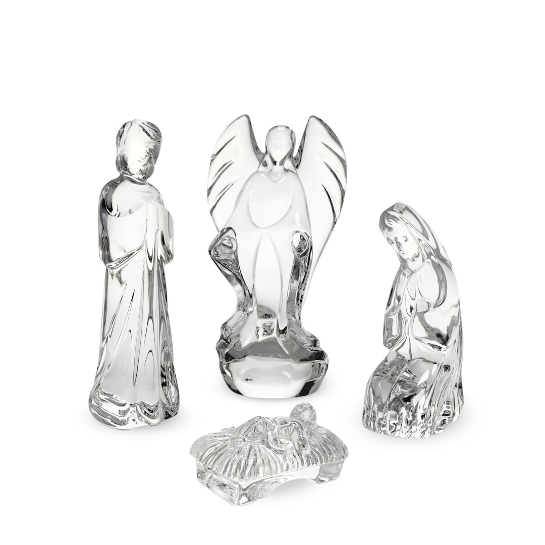 Waterford Crystal Nativity the Holy Family & Angel 4pcs - Etsy