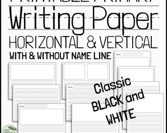 Druckbares Primäres Handschreibpapier - Manuskriptpapier - Horizontal, Vertikal, Märchenbuchseiten - PreK-K (Digitaler Download)