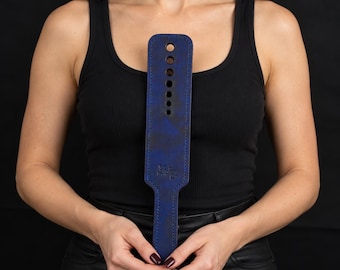 Custom color Leather Spanking Paddle Handmade, Adult Impact Play Accessory, Personalized paddle