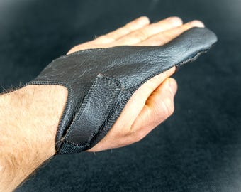 Fishing Finger Glove - Handmade Genuine Leather Single Finger