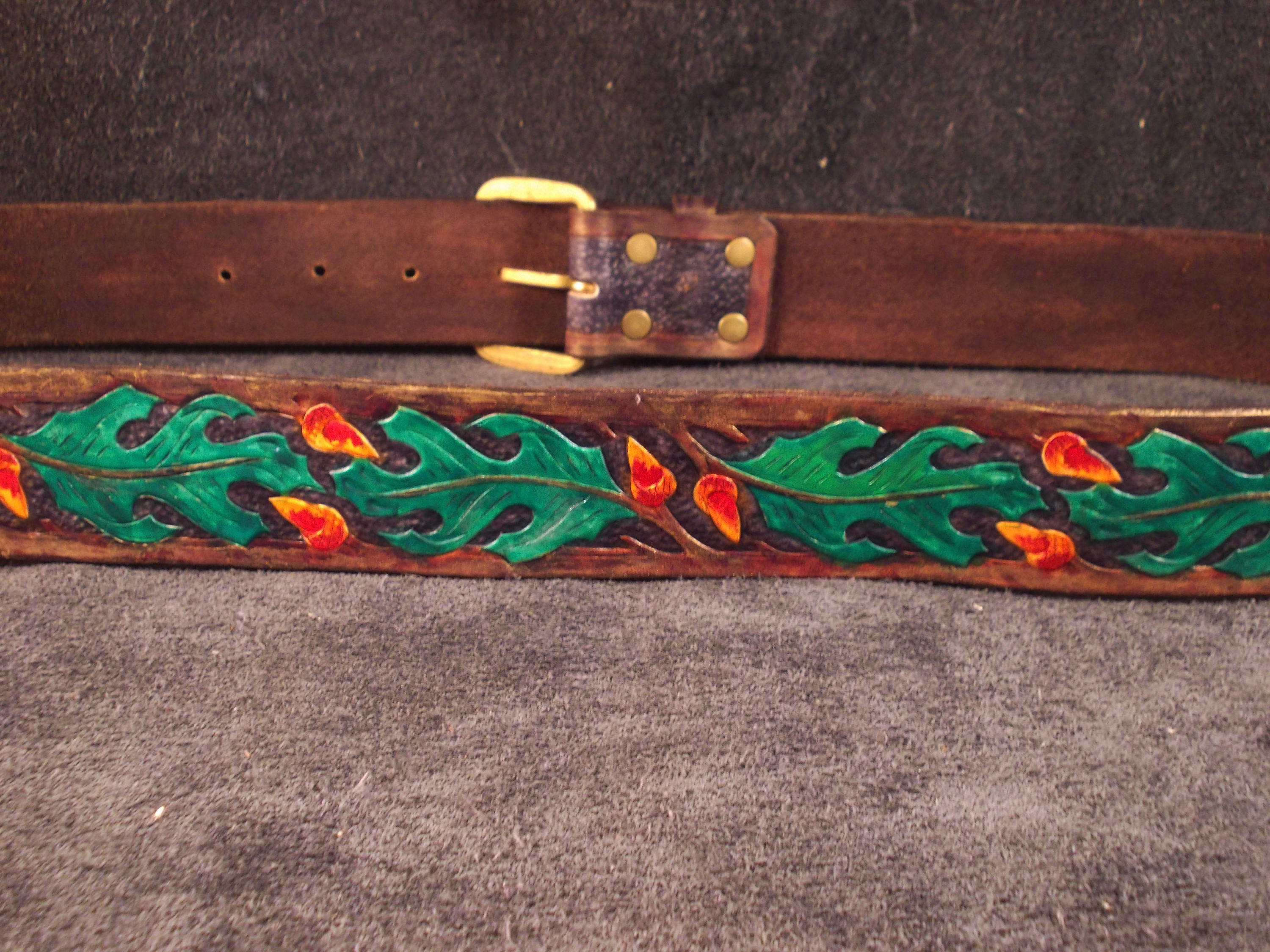 oak leaf belt buckle