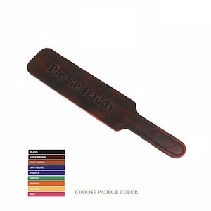 Handmade Leather Spanking Paddle, Personal coupling gift, Personalized paddle