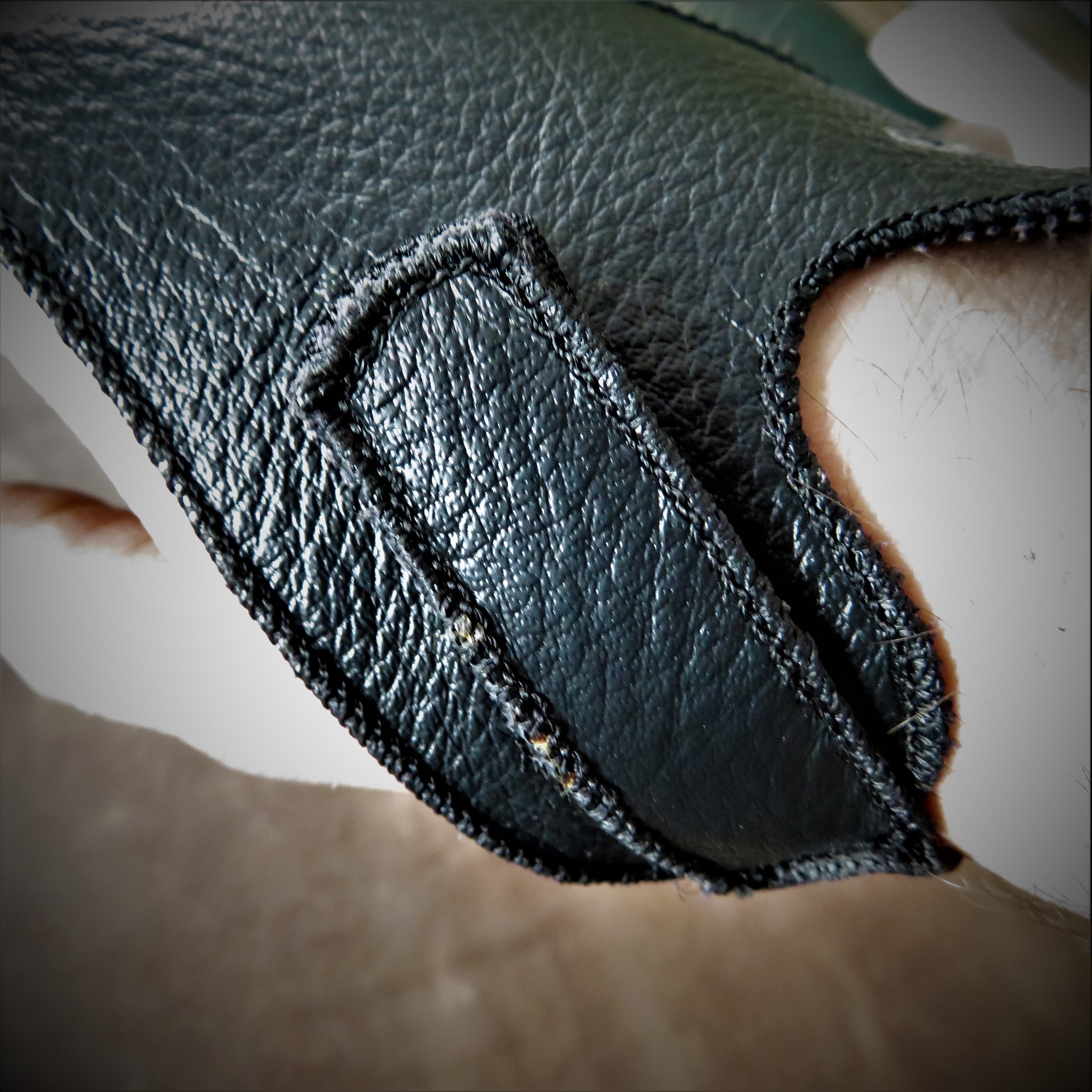 Fishing Finger Glove Handmade Genuine Leather Single Finger Stall