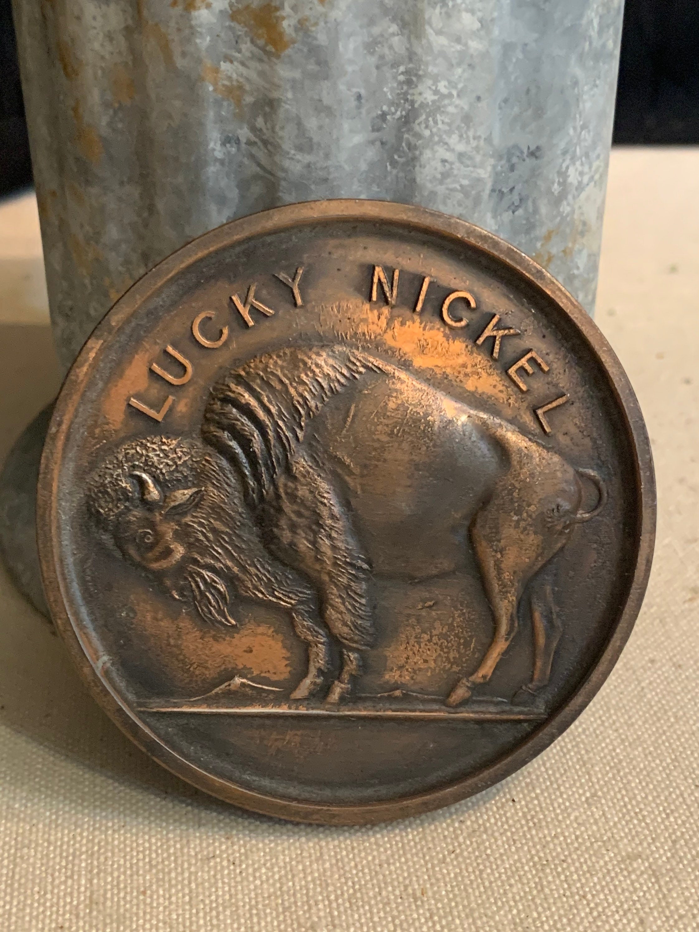 Vintage Souvenir of Washington DC Lucky Nickel Buffalo One Etsy