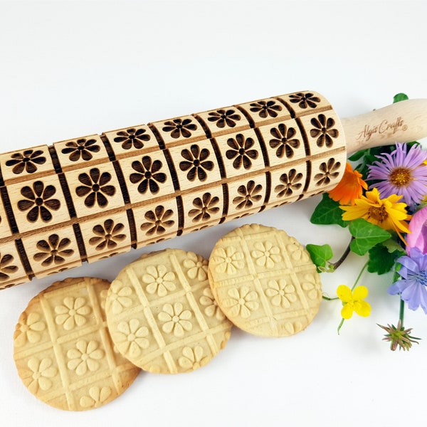 Embossed Rolling Pin Pastrymade Etsy