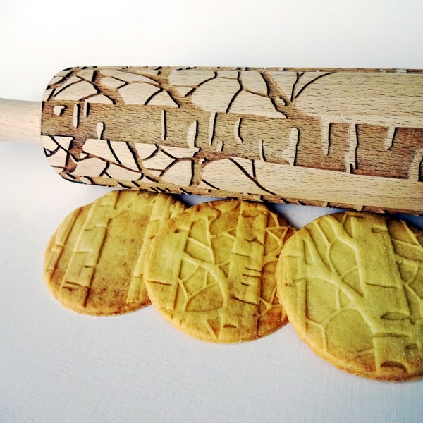 Rolling Pin Stencil Christmas Etsy