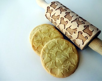 PUG / TERRIER kids rolling pin