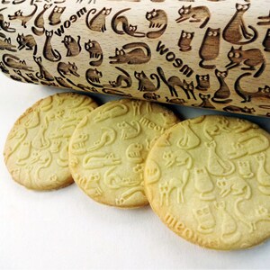 Custom Engraved Rolling Pins Imprint Patterns Into Cookie Dough - Colossal