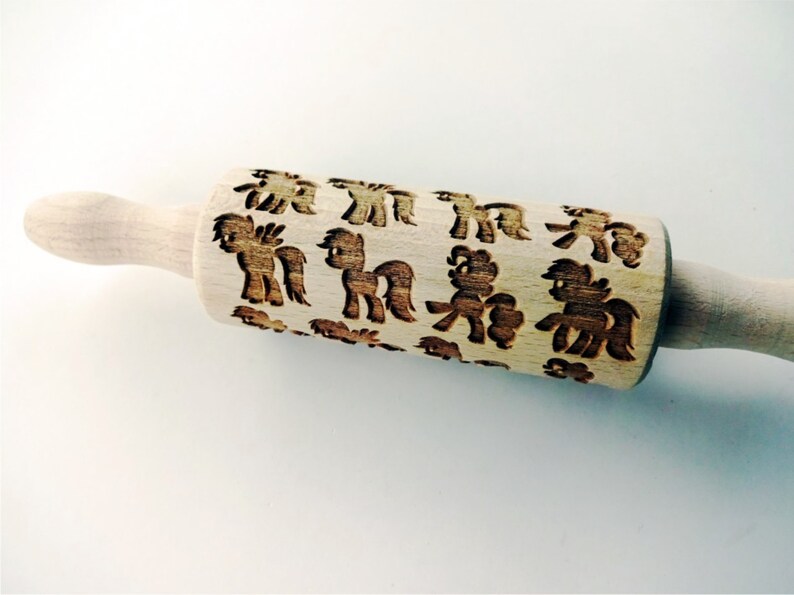 PONY kid size rolling pin for cookies, play dough, clay image 1