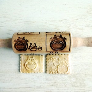 Kid Rolling Pin ANIME. Laser engraved embossing rolling pin