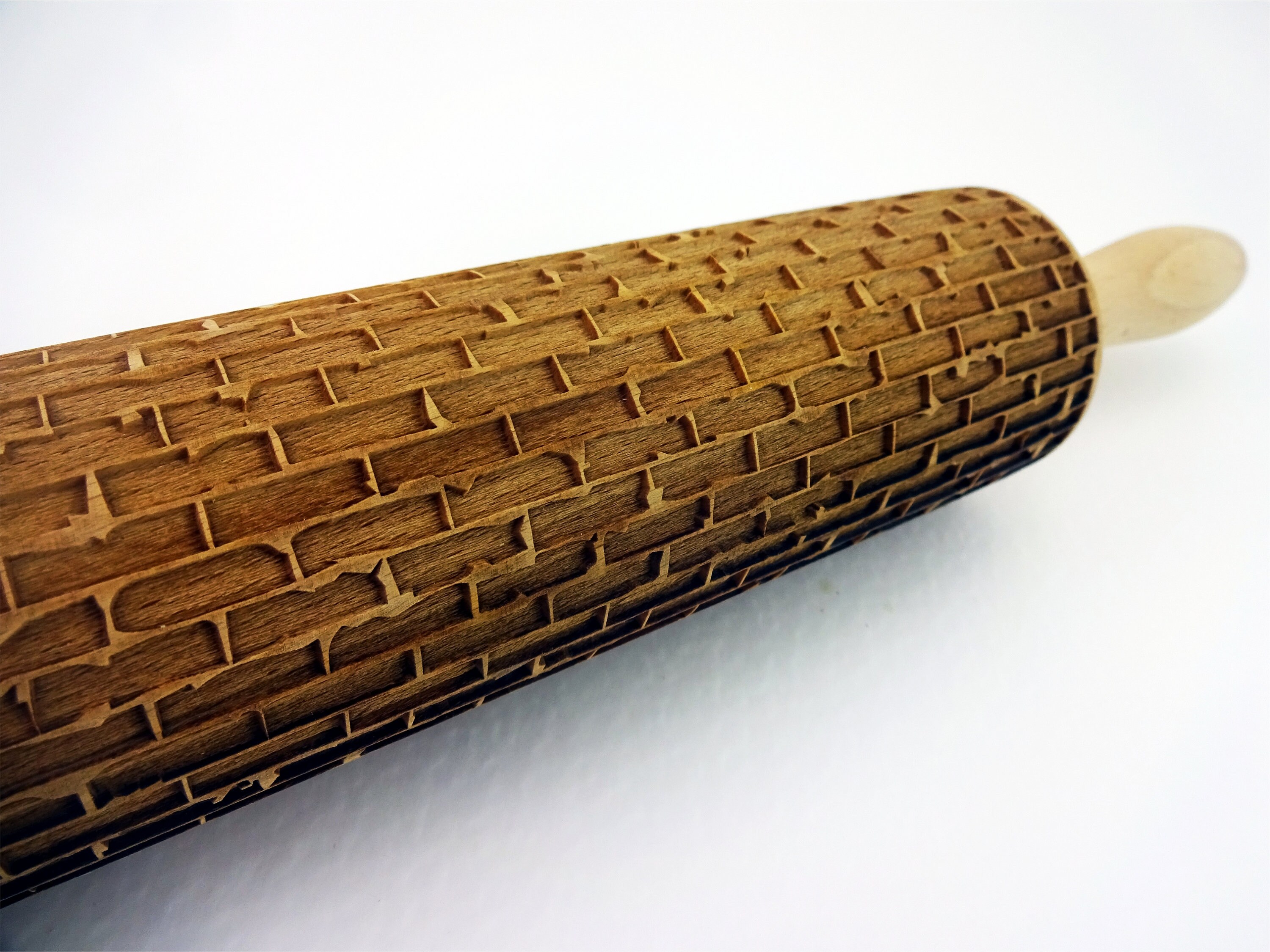 BRICK WALL Embossing Rolling Pin. Laser Engraved Rolling Pin Etsy