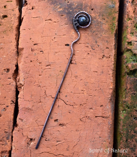 Wire Wrapped Hair Pin Copper Wire Hair Sticks Amazonite Etsy