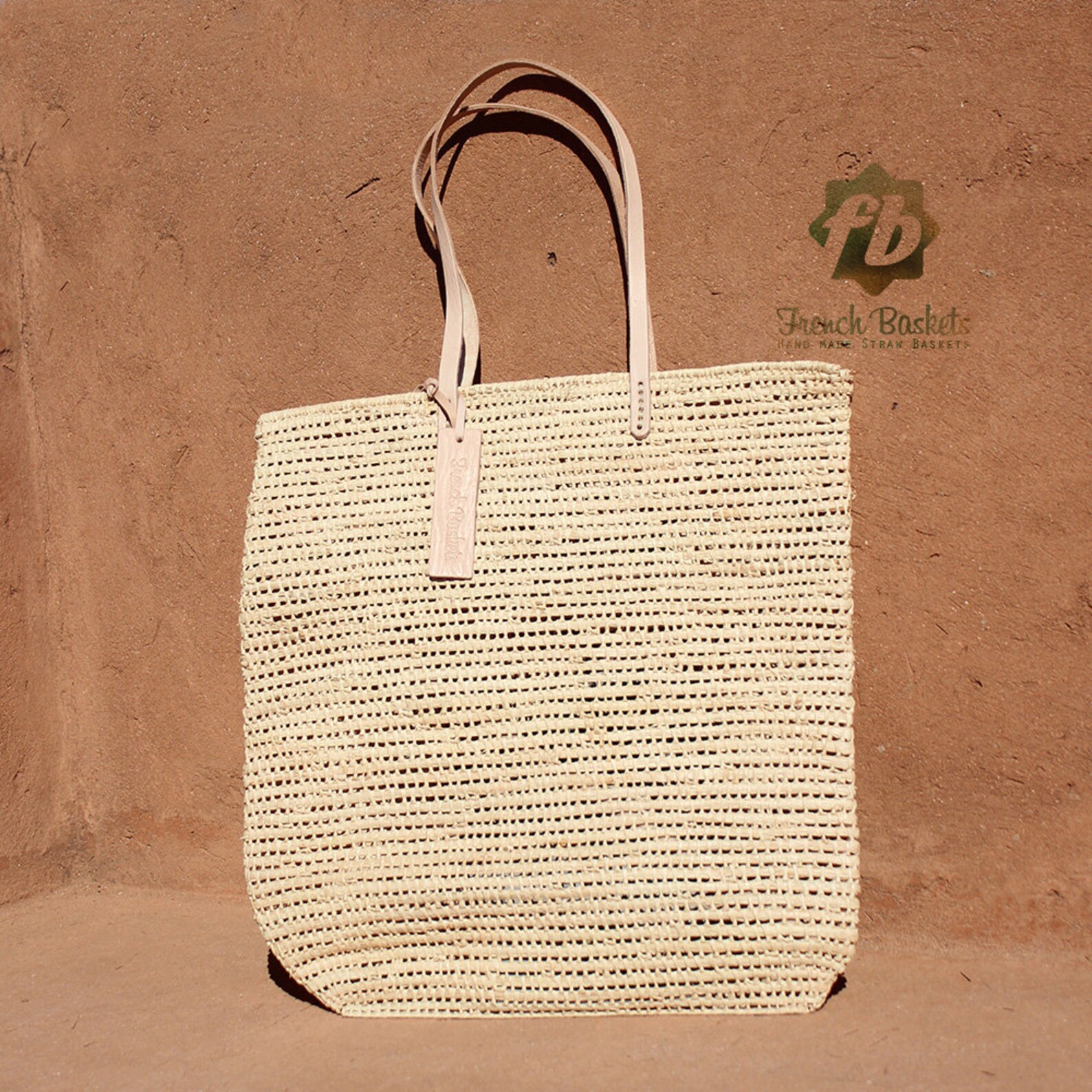 Tote bag made of Raffia Natural Yarn straw Natural color Etsy