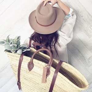 Straw baskets Backpack summer 2018 V2 French Basket Moroccan Basket straw bag, french market basket Beach Bag, straw bag