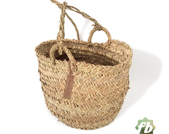 Hanging Basket :  French baskets ,Moroccan Basket, straw bag, french market basket, Beach Bag, straw bag