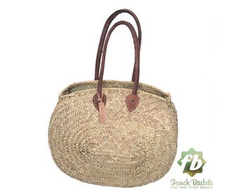 Natural Basket ovale, French Basket, Moroccan Basket, straw bags french market basket, Beach Bag, straw bag Beach Bag woven bag