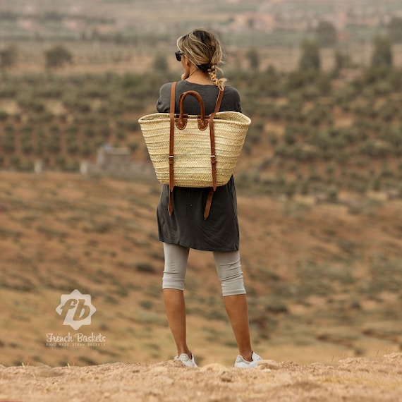 Luxury Straw Backpack V2 French Baskets