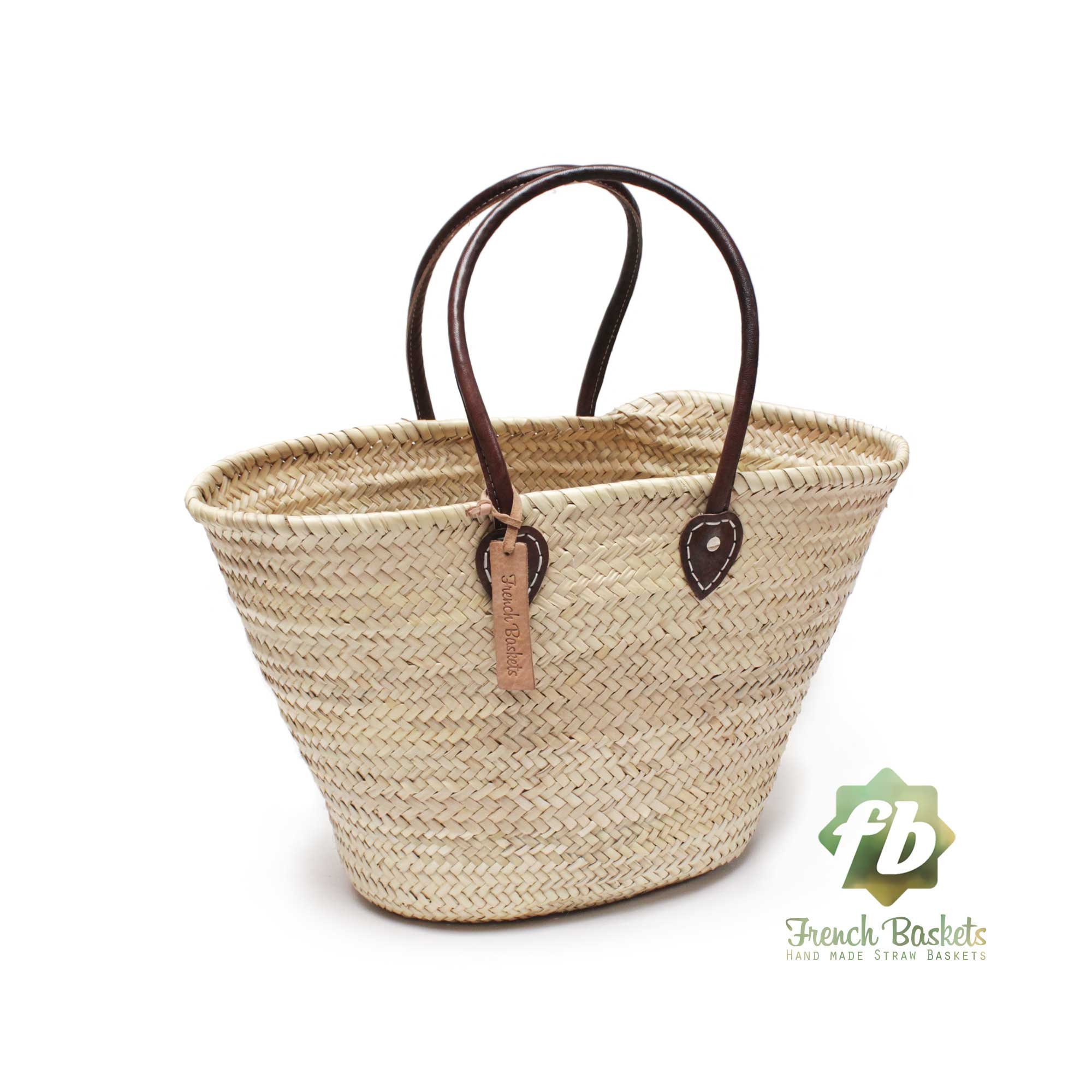 Straw Bag French Basket French Market Basket Beach Bag 