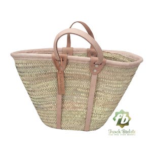 trois paniers à anse plate : panier français, panier marocain, sac de paille, panier de marché français, sac de plage, sac de paille