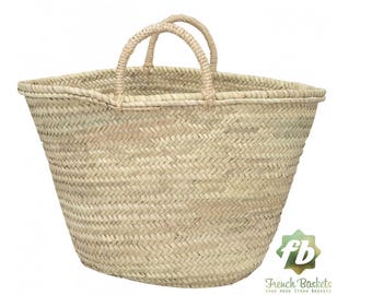 french baskets big tot simple : French Basket Style Shopping and Grocery Bag, Morocco Basket, straw bag, french market basket, Beach Bag