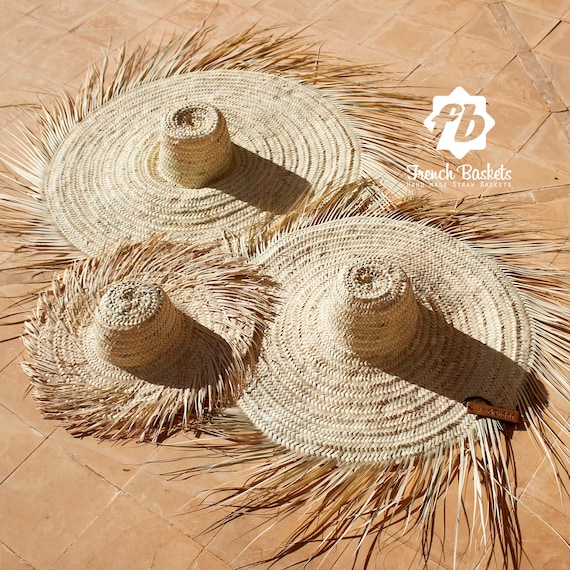 Buy XXL Wide Brim Straw Hat With Fringe 135cm 53 in French Baskets Over Size Round Straw Hats Straw Hat French Baskets Online in India Etsy