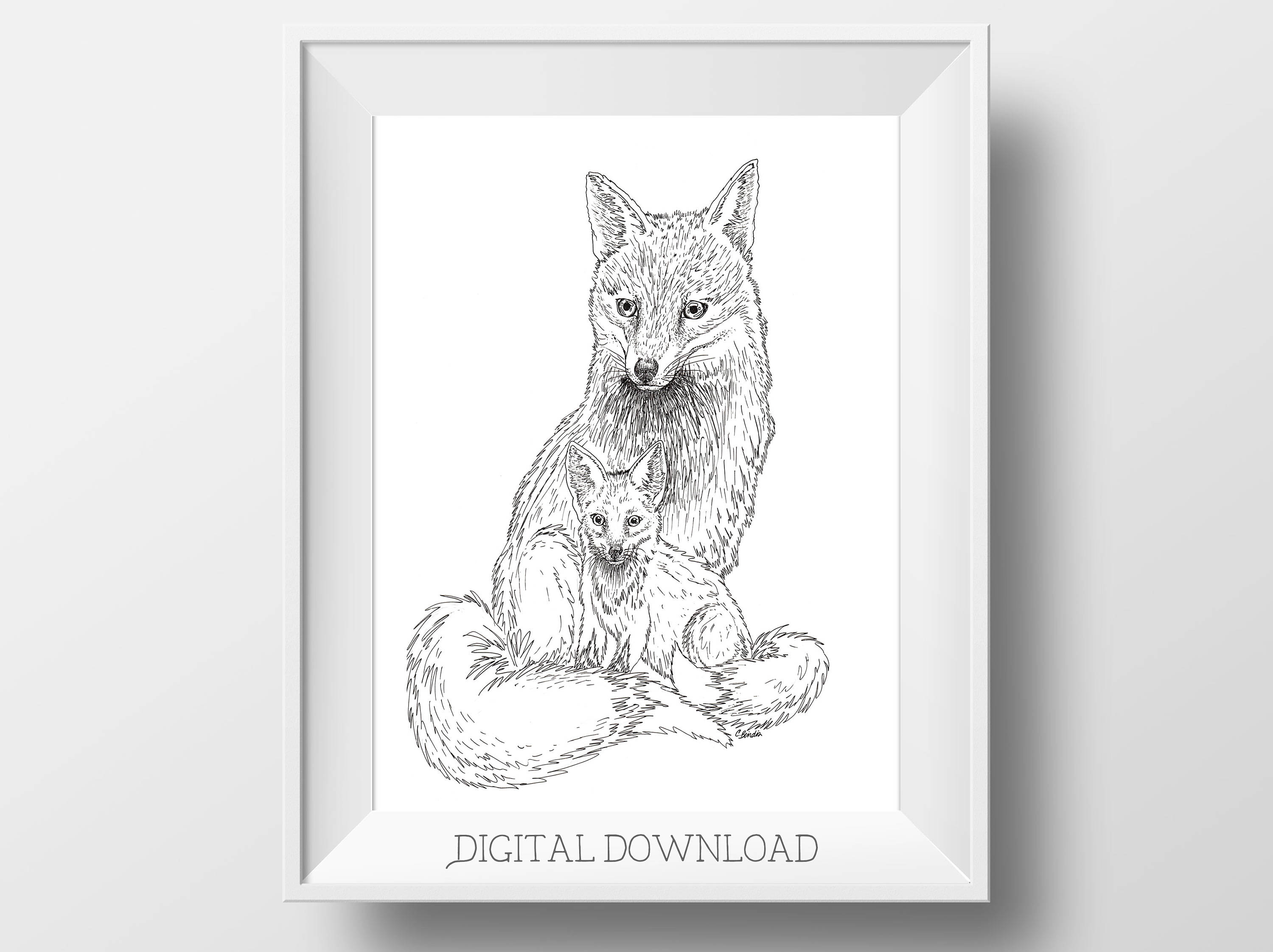 Nature Coloring Page Adult Coloring Page Printable Coloring Colouring