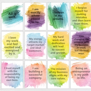 Affirmation Cards Positive Affirmations Words of Encouragement Positive ...
