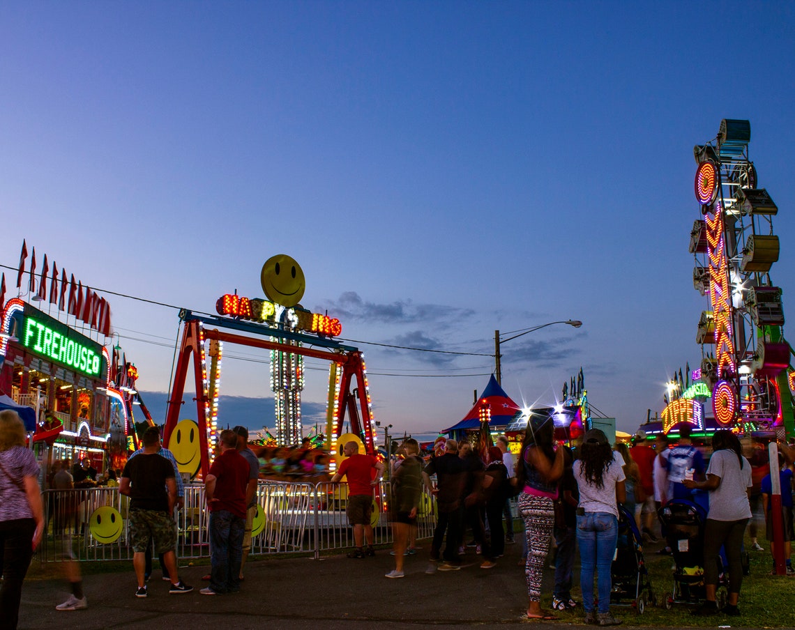 Berlin Fair Connecticut Amusement Park Ride 8x10 Photo Print Etsy