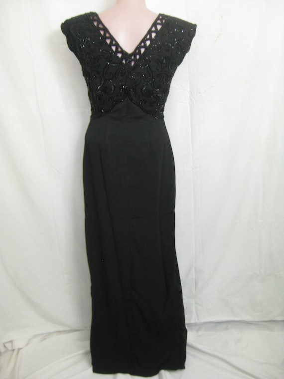 Black long gown#2455 - image 2