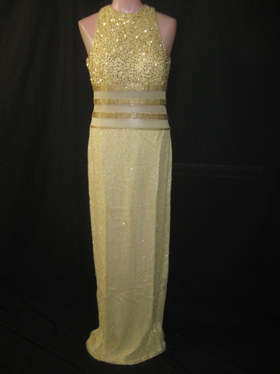 Banana/gold gown#2329