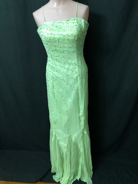 Irish green gown#10006