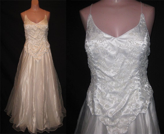 Long White wedding Gown # 4142