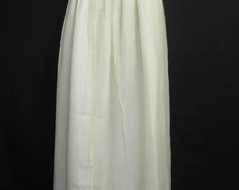 Plain Chiffon silk Skirt with satin lining