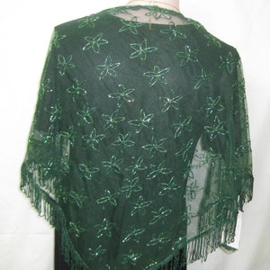 Hand made Green shawl 545 image 1