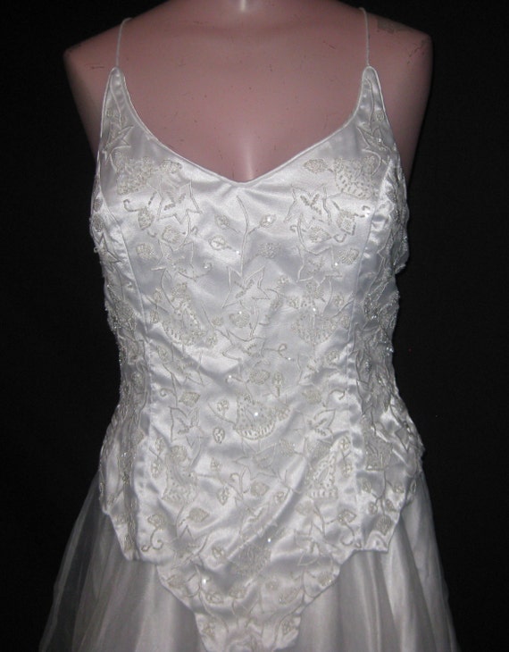 Long White wedding Gown # 4142 - image 4