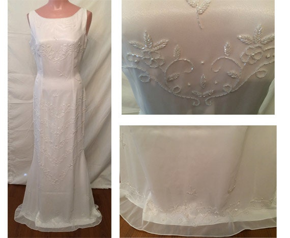 Long White Gown #4100