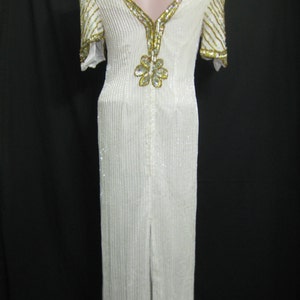 White/gold/silver gown 785 image 2