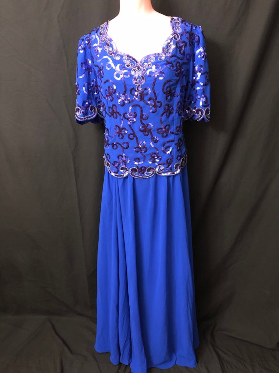 Electric blue gown#1613 - image 10