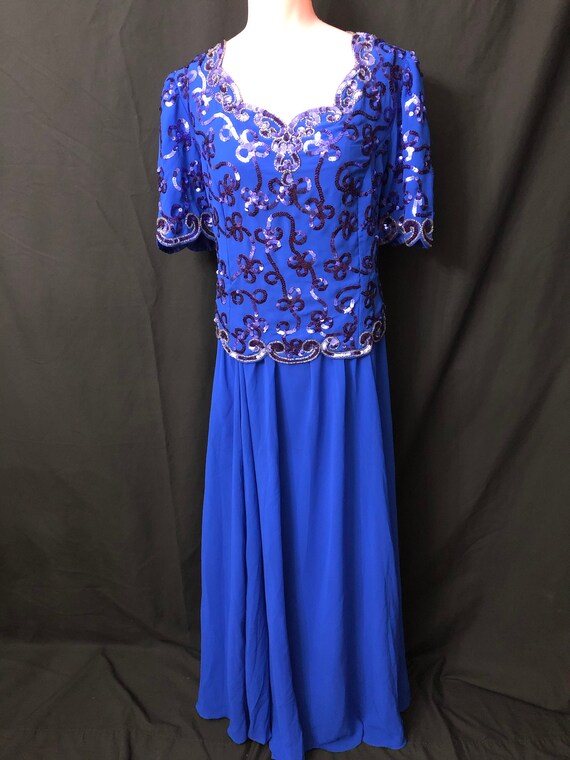 Electric blue gown#1613 - image 5